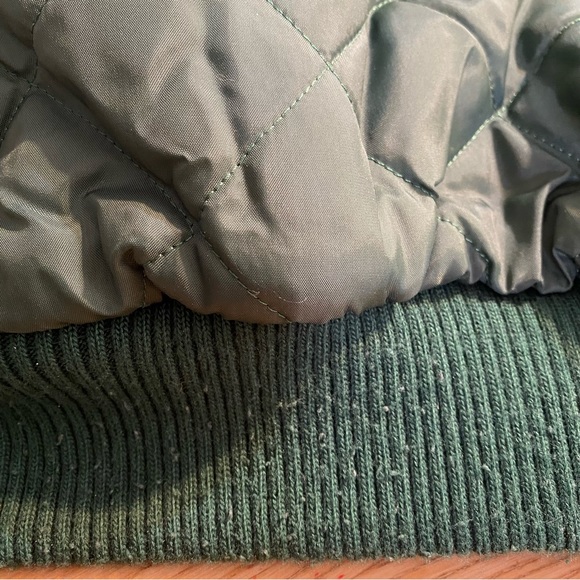 MacGregor Centennial Varsity Jacket Aureus Limited Green Brown Wool Leather Larg - Picture 7 of 9